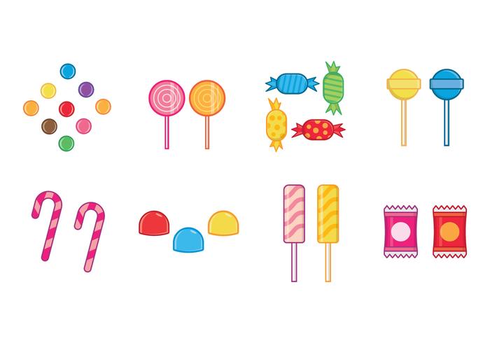 Vectoriales de dulces gratis vector