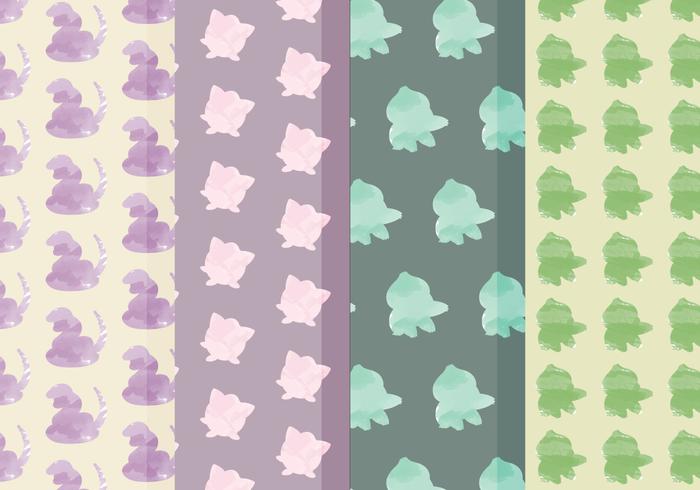 Vector Pokemon Patterns Vector Pokemon Patterns