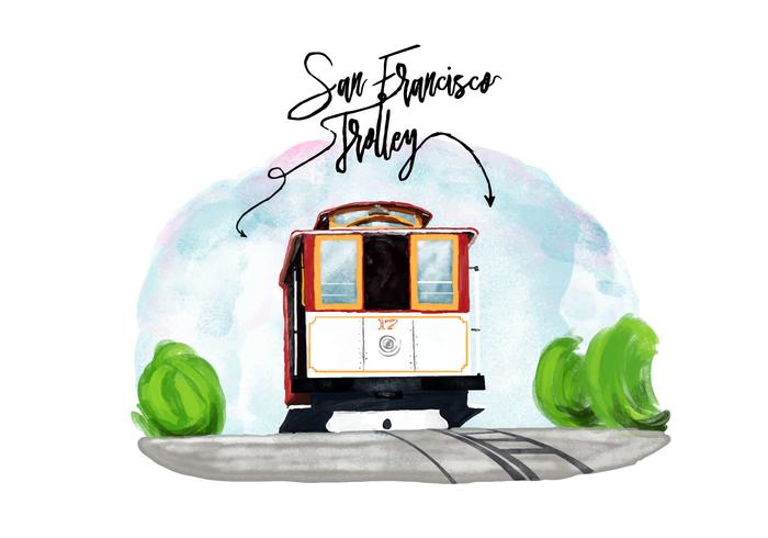 Free San Francisco Trolley Vector Free San Francisco Trolley Vector