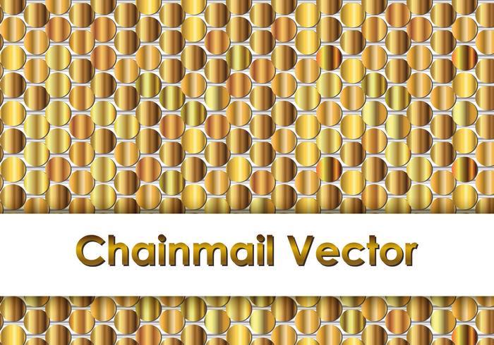Gold Chainmail Background vector