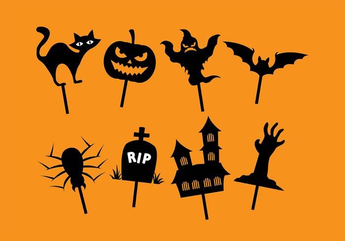 Halloween shadow puppet vector