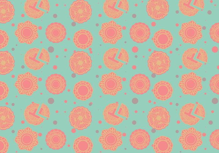 Mooncake Pattern Vector