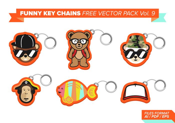 Funny Key Chains Free Vector Pack Vol. 9 Funny Key Chains Free Vector Pack Vol. 9