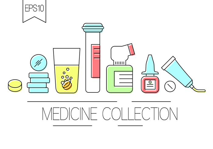 Free Medicine Collection vector