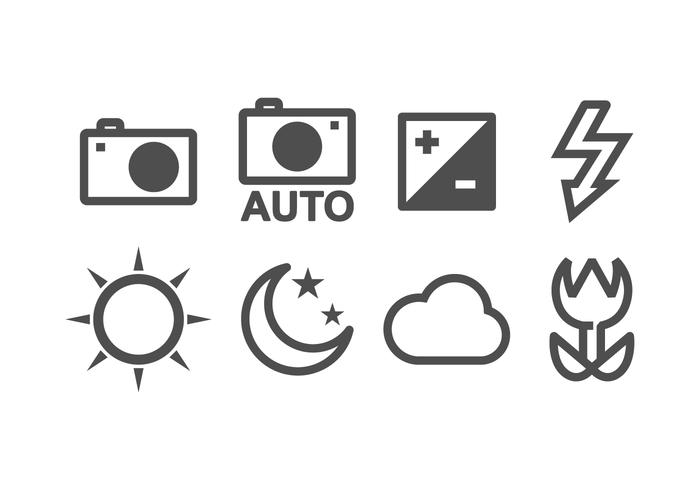 Free Camera Icon Set vector