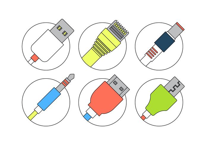 Cables de conexión vector