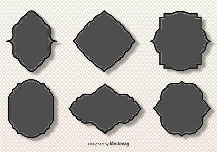 Simple Vector Gray Cartouches