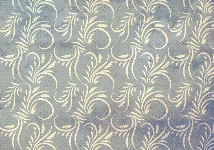 Gray Vector Western Flourish Seamless Pattern