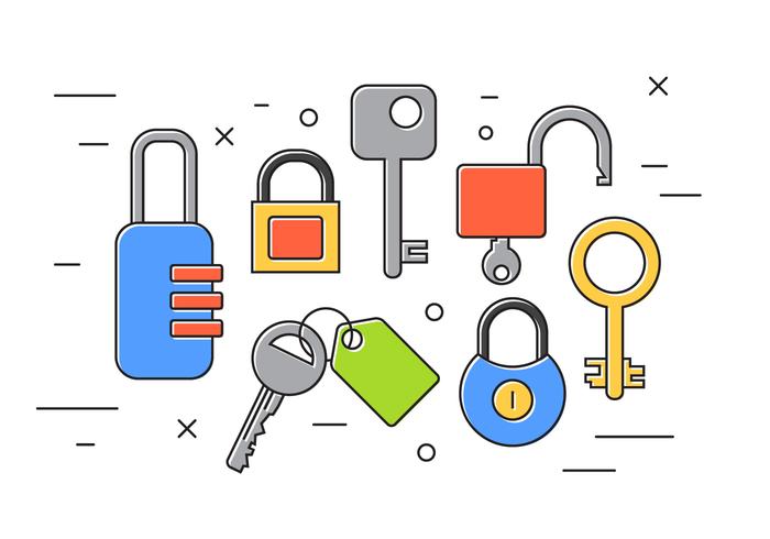 Locks And Keys vector