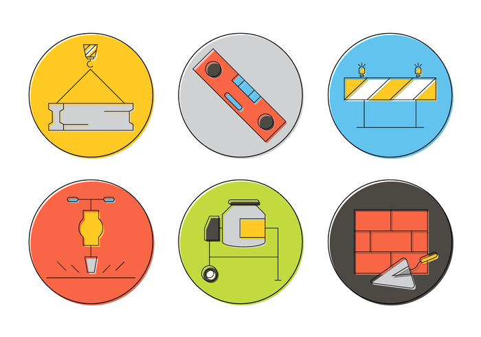 Iconos De Construcción Gratuita vector