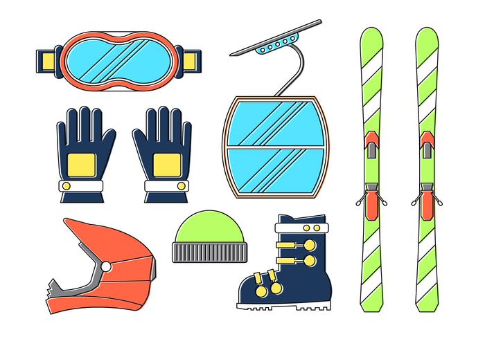 Winter Sport Elements vector