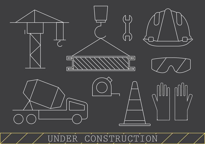 Iconos De Construcción Gratuita vector