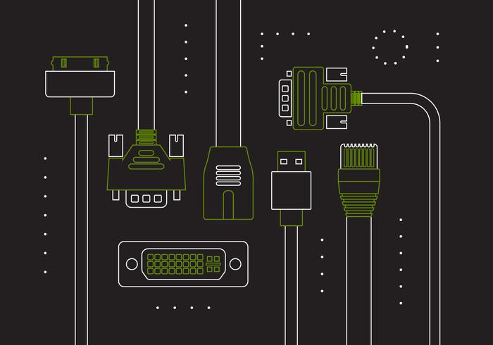 Connection Cables vector