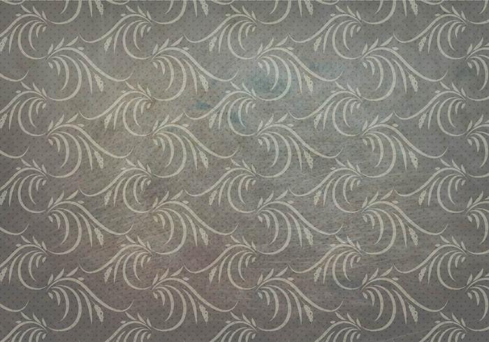 Charcoal Vector Western Flourish Seamless Pattern