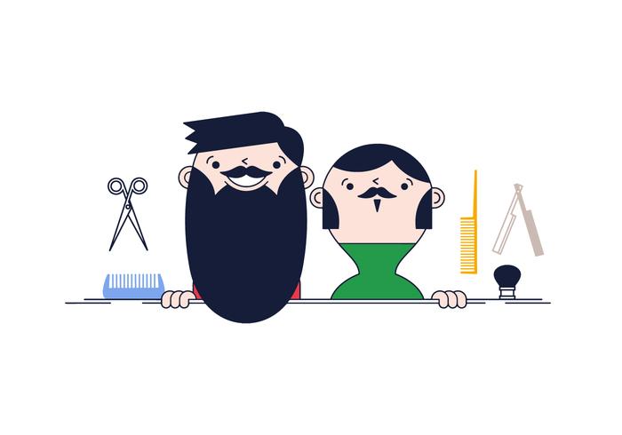 Free Beard Grooming Vector 