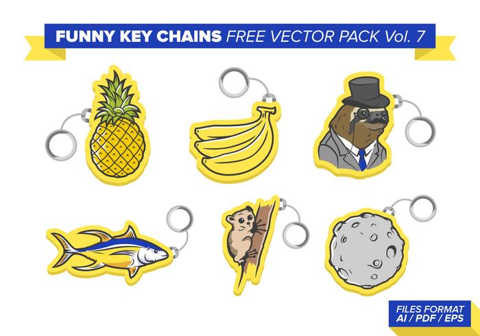 Funny Key Chains Free Vector Pack Vol. 7 Funny Key Chains Free Vector Pack Vol. 7