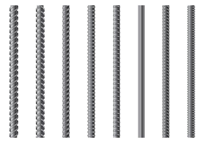 Set Of Rebar Vector
