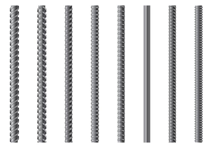 Set Of Rebar Vector