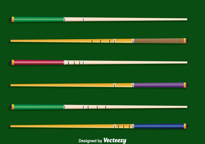 Pool Sticks Vector Colección