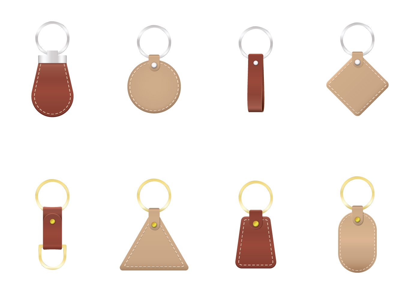 Free Leather Keychains Vector - Download Free Vector Art, Stock