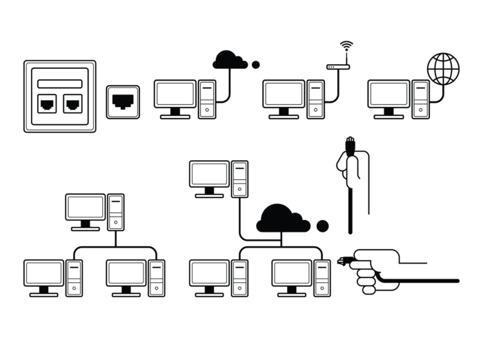 Rj45 Vector Icons