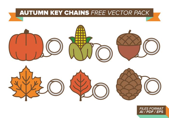 Autumn Key Chains Free Vector Pack Autumn Key Chains Free Vector Pack