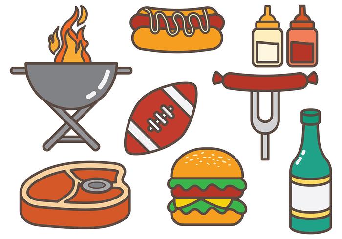 Free Tailgate Food Vector