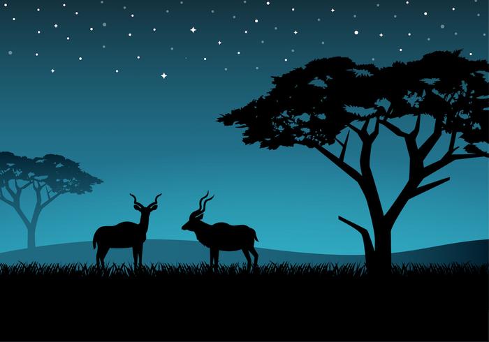 Free Couple Kudu Vector