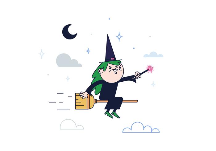 Free Witch Vector
