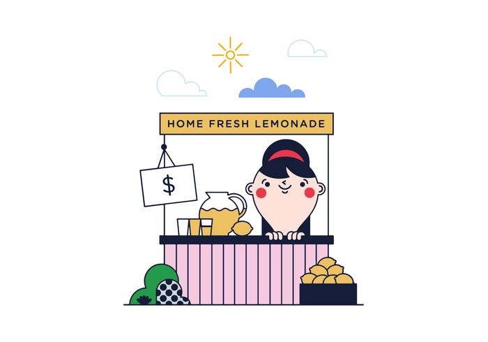 Free Lemonade Stand Vector