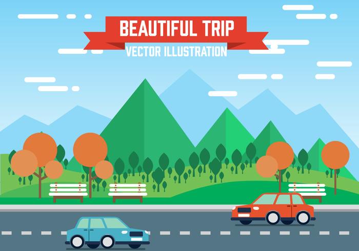 Ilustración libre del vector del paisaje