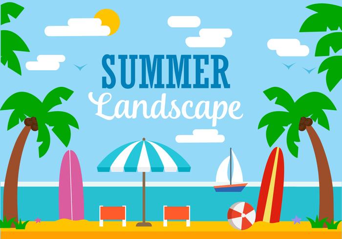 Free Vector Summer Illustration