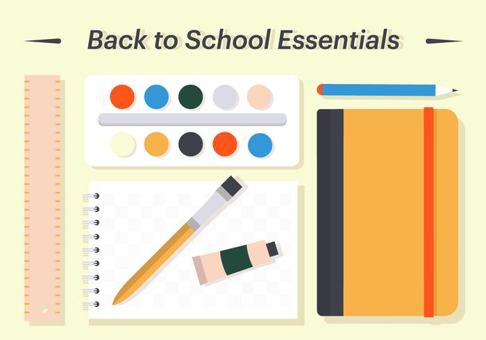 Free Back To School Vector Illustration