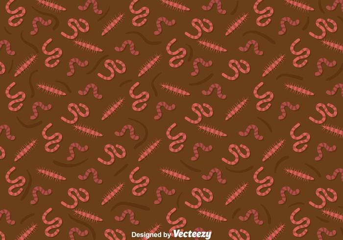 Earthworm Pattern Background vector