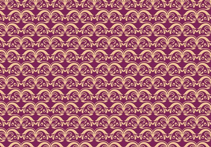 Magenta Vector Western Flourish Pattern