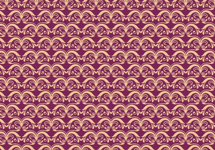 Magenta Vector Western Flourish Pattern