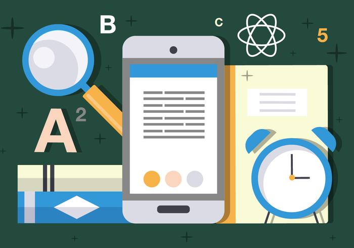 Ciencia plana libre y tecnología ilustración vectorial vector