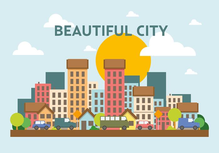 Free Vector Cityscape