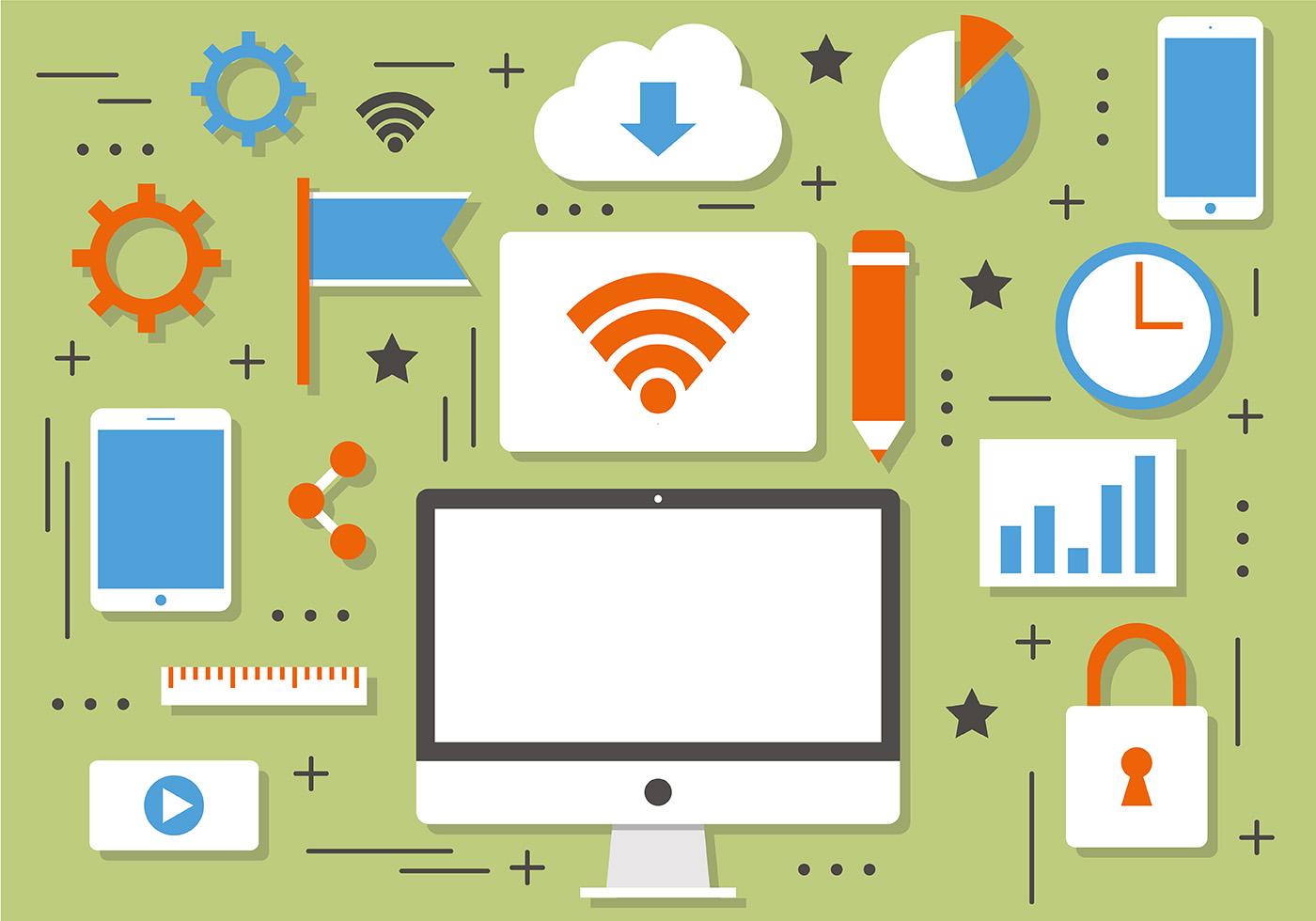 Vector Tech and Marketing Elements 118989 Vector Art at Vecteezy