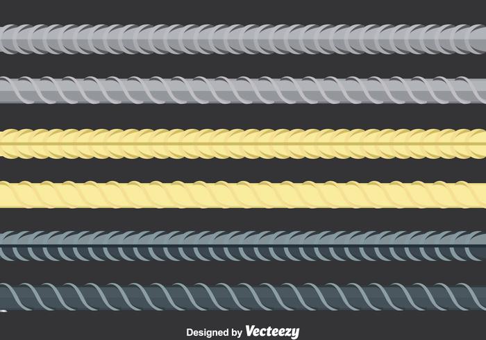 Rebar Reinforcement Steel vector Set Rebar Reinforcement Steel vector Set