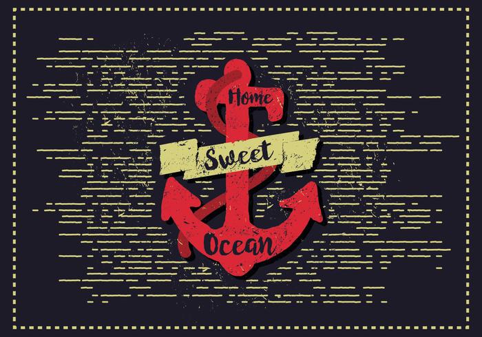 Free Vintage Anchor Vector Illustration