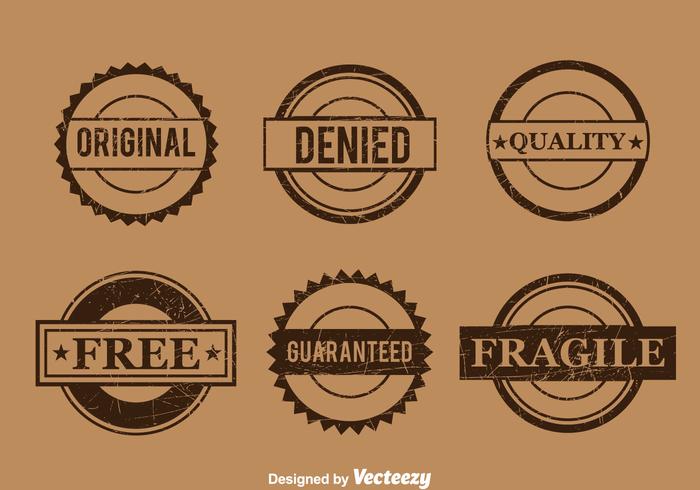 Commercial Brown Stamp Vector Commercial Brown Stamp Vector