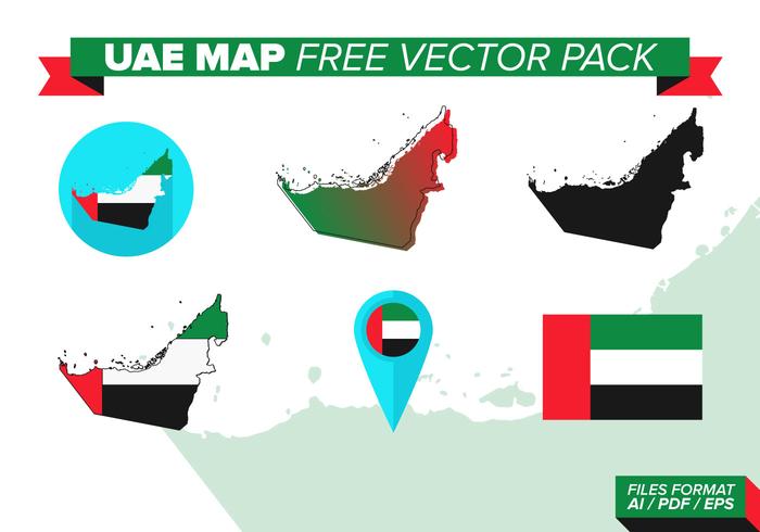 UAE Map Free Vector Pack UAE Map Free Vector Pack