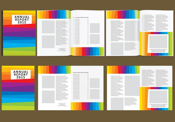 Colorful Annual Report vector