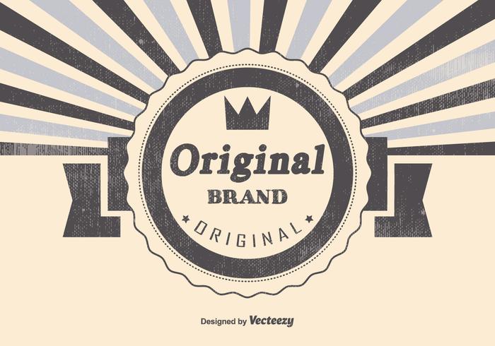 Retro Original Brand Illustration - Download Free Vector ...