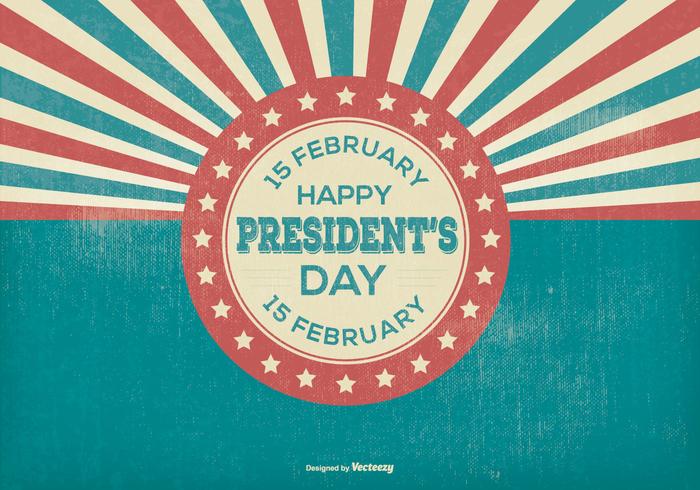 Retro Presidents Day Illustration vector