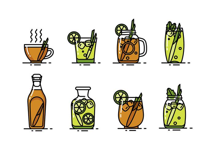 LEMONGRASS DRINK VECTOR