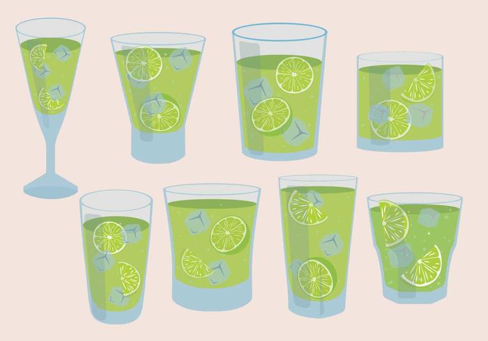 Free Caipirinha Icons vector