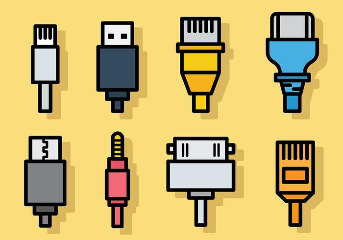 Libre Rj45 Iconos Vector