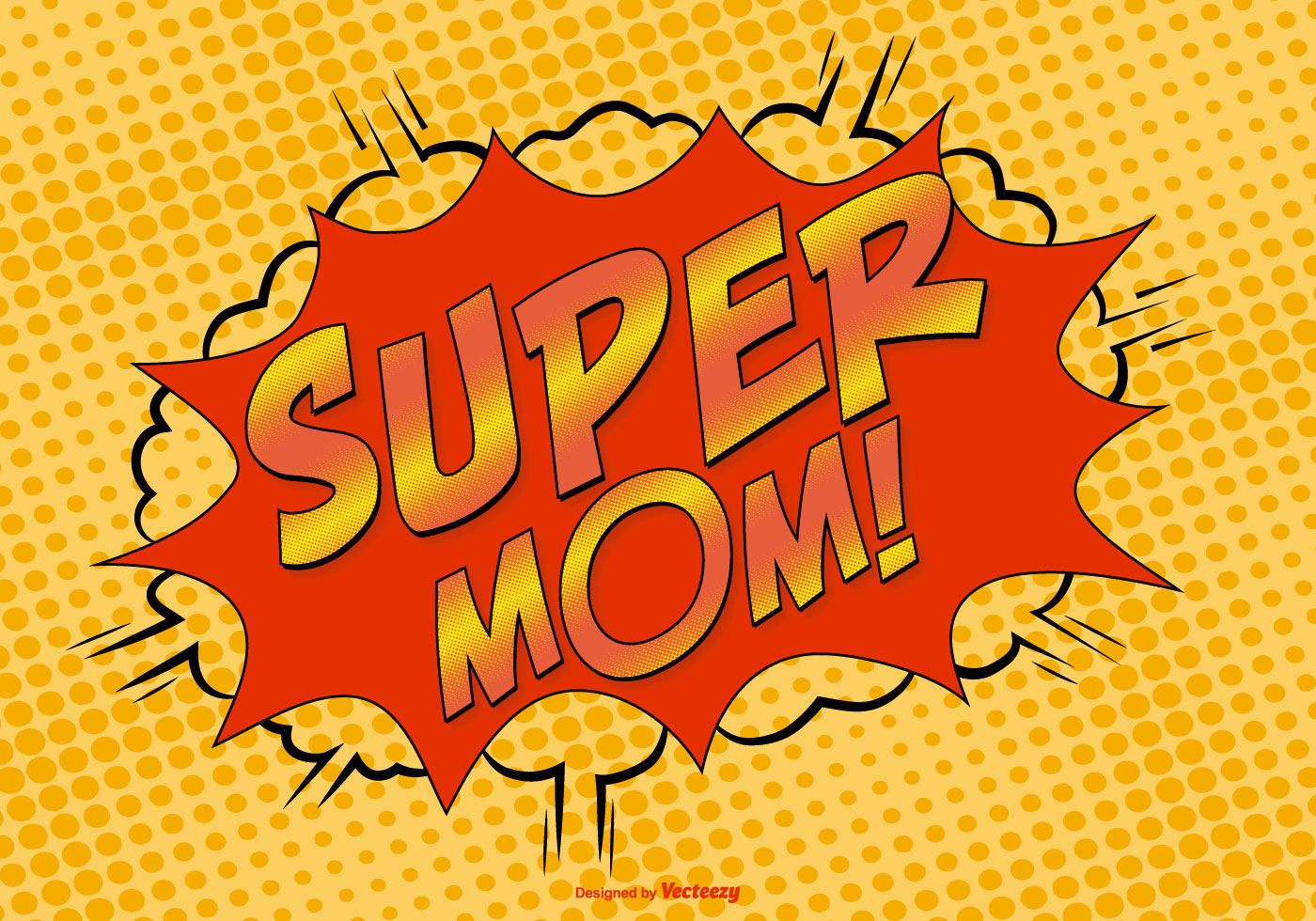 Download Comic Style Super Mom Illustration 119166 - Download Free ...